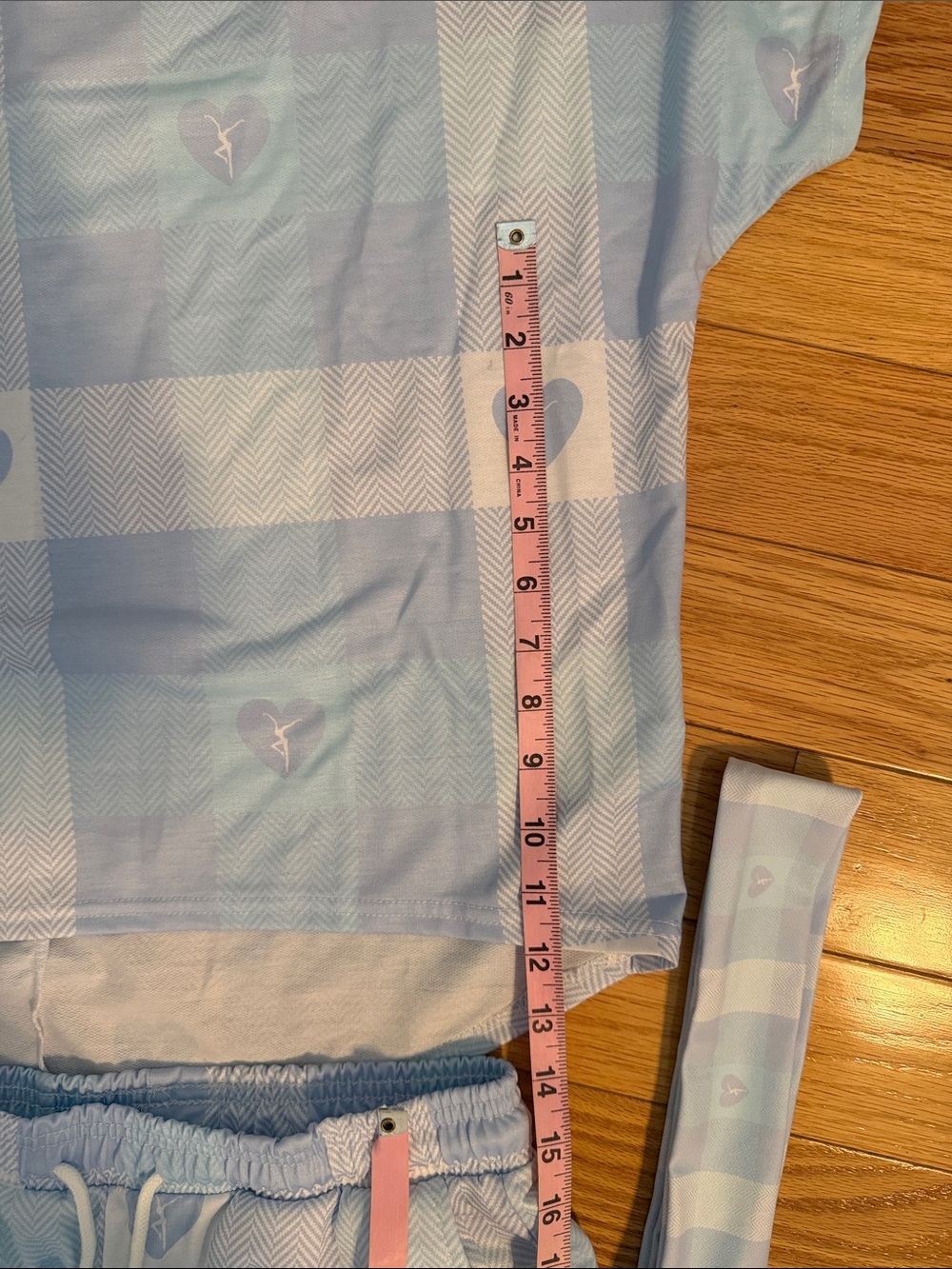 Dave Matthews Band- Women’s Light Blue Plaid Heart Firedancer Pajama Set - Picture 7 of 13
